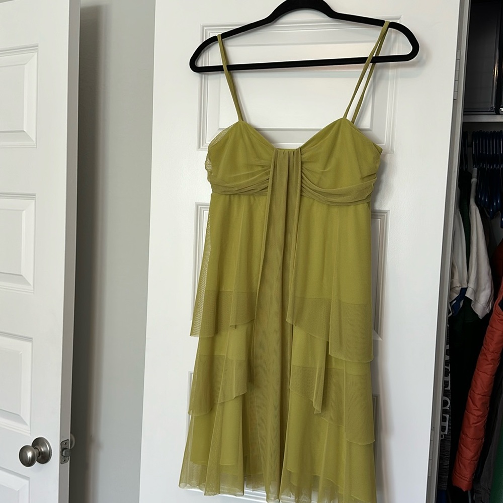 Jonathan Martin Size: 4 Petite Green Sun Dress
